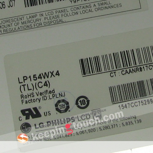 LCD PANEL SCREEN DISPLAY For LG Philips LP154WX4(TL)(C4)