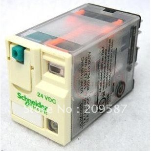 10pcs/Lot RXM2AB2BD TeSys D Plug Type Intermediate Relay DC 24V 12A 2 CO with LED New