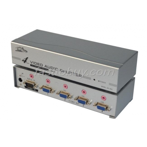 VGA splitter series 1 divided 4 with audio 250MHZ bandwidth One year quality assurance NEW