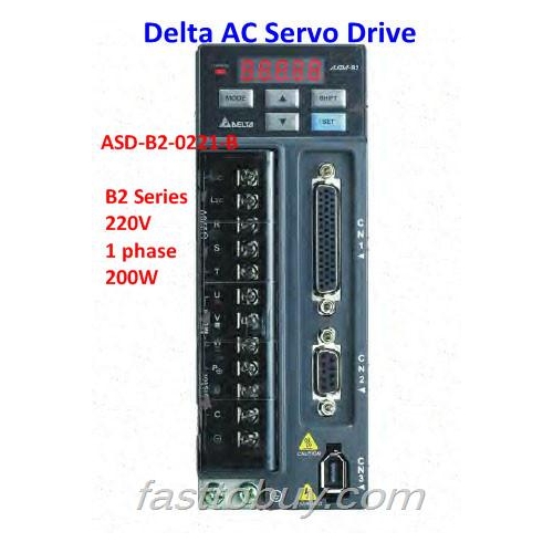 Delta AC Servo Drive B2 Series ASD-B2-0221-B 220V 1 phase 200W New