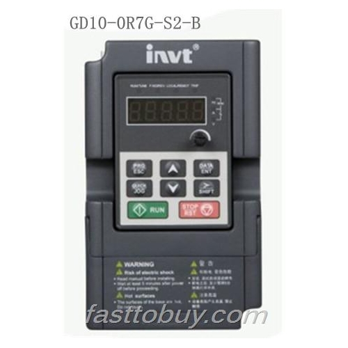 GD10-0R7G-S2-B Invt Goodrive10 Series Inverter 1 Phase  220V-240V 0.75KW 750W 50Hz/60Hz New