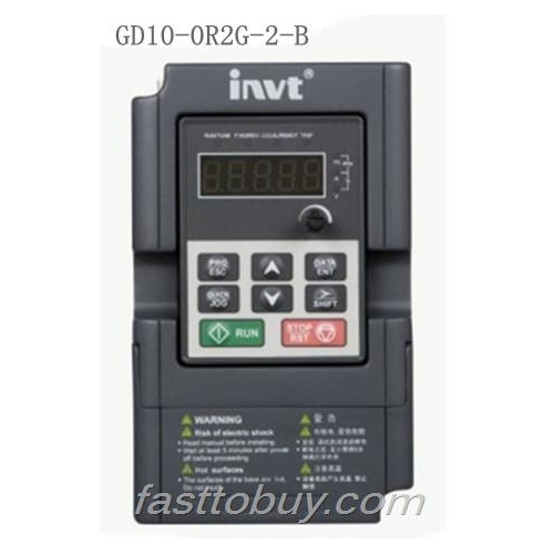 GD10-0R2G-2-B Invt Goodrive10 Series Inverter 3 Phase 220V-240V 0.2KW 200W 50Hz/60Hz New