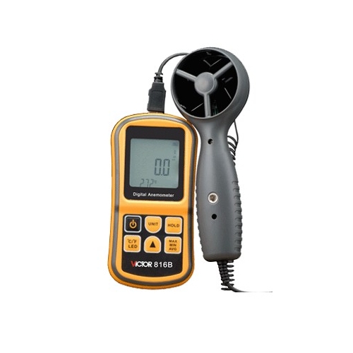 Digital Anemometer, Air Wind speed Temperature measure Meter VICTOR 816B VICTOR