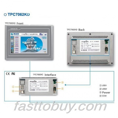 Embedded Touch Screen HMI TPC7062KD 800x480 7 Inch 2 com NEW original