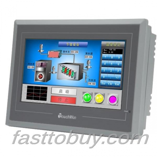 7 Inch 800x480 Adjustable Brightness HMI XINJE  TE765-UT New with USB program download Cable