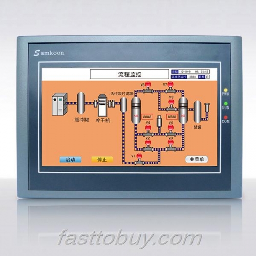 7 Inch 800x480 HMI Samkoon SA-7B New with USB program download Cable