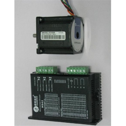 Leadshine motor 2 phase 0.9NM 57HS09 + M542-05 Leadshine 2 phase digital stepper drive 24-50DCV 1.0-4.2A original brand 