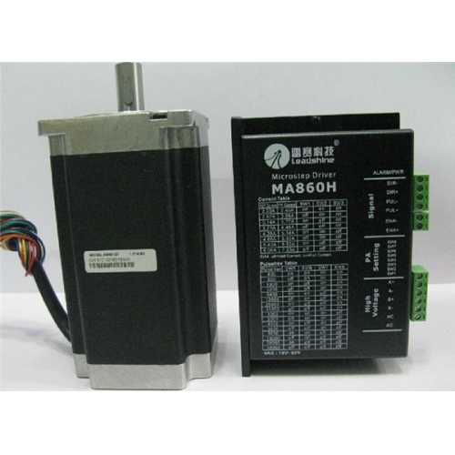 Leadshine 2 phase stepper motor 86HS 12NM 1.8 degree 4.9A 86HS120+MA860 2 phase digital stepper drive 24-60DCV 2.4-7.2A 