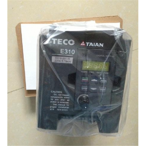 Single/Three-Phase 200V 4.5A 0.75KW 1HP TECO Inverter E310-201-H NEW