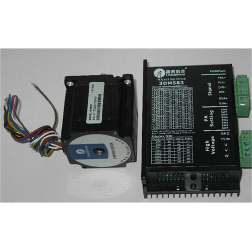 Leadshine NEMA23 57mm 128oz-in 0.9N.M 18-50VDC 3phase Stepper motor Drive kits 573S09+3DM583