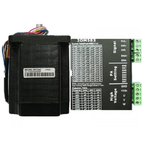 Leadshine NEMA34 86mm 595oz-in 4.3N.M 18-50VDC 3phase Stepper motor Drive kits 863S42+3DM583