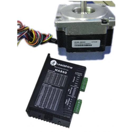 Leadshine NEMA34 86mm 637oz-in 4.5N.M 20-50VAC/36-80VDC 2phase Stepper motor Drive kits 86HS45+MA860H