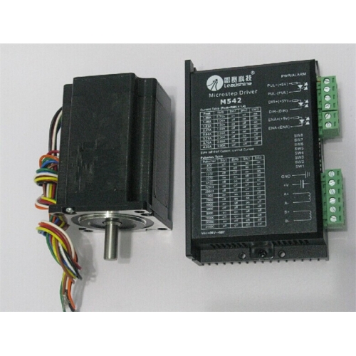 Leadshine NEMA34 86mm 637oz-in 4.5N.M 24-50VDC 2phase Stepper motor Drive kits 86HS45+M542-05