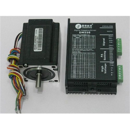 Leadshine Dual shaft NEMA23 57mm 314oz-in 2.2N.M 18-50VDC 2phase Stepper motor Drive kits 57HS22-C+DM556