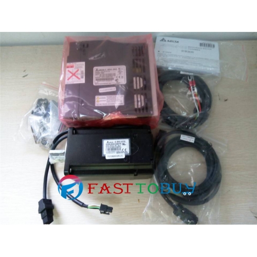 ECMA-CA0910SS+ASD-A2-1021-M Delta 220V 1kW 3.18NM 3000r/min 86mm AC Servo Motor Drive kit break Keyway with 3M Cable