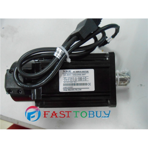 AC Servo Motor Drive kits220VAC 0.75KW 750W 2.39NM 3000rpm 80mm Keyway  with 3M cable MS-80ST-M02430B-20P7+DS2-20P7-AS