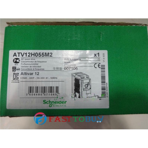 ATV12H055M2 VFD Inverter  Input 1ph 220V Output 3ph 220V 3.5A 0.5~400Hz 0.55KW 0.75HP New