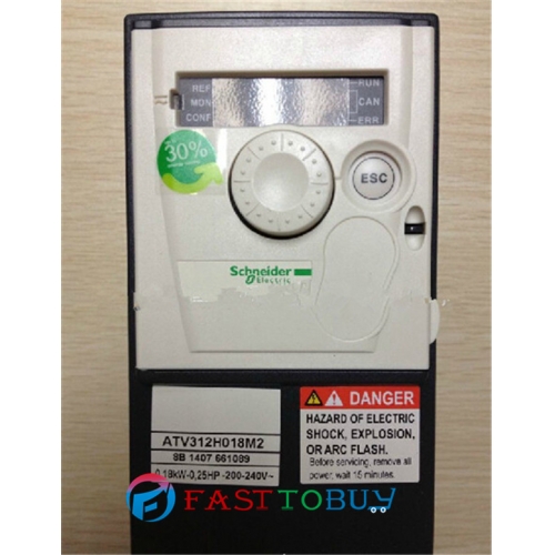 ATV312H018M2 VFD Inverter  Input 1ph 220V Output 3ph 220V 1.5A 0.5~500Hz 0.18KW 0.25HP with EMC New