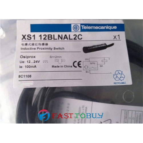 XS112BLNAL2C Proximity Switch 12~24V DC NPN NO 3-wire Embedded type  2M Cable New