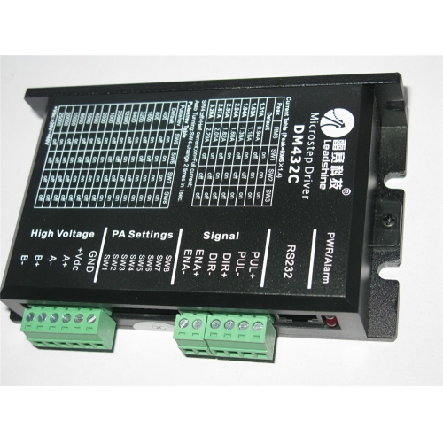 2ph 42mm NEMA17 57mm NEMA23 motor DSP Digital Stepper Drive DM432C 18-40VDC 1.3-3.2A Leadshine New