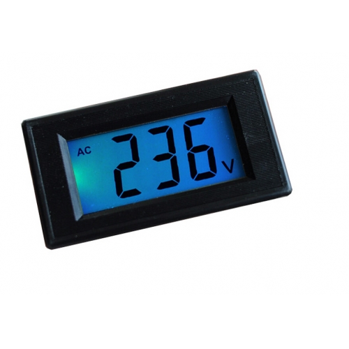 10pcs AC 80-500V Voltmeter LCD Digital Display Blue Backlight