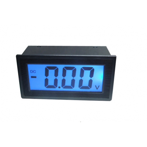 10pcs DC 40-100V Voltmeter LCD Digital Display Blue backlight