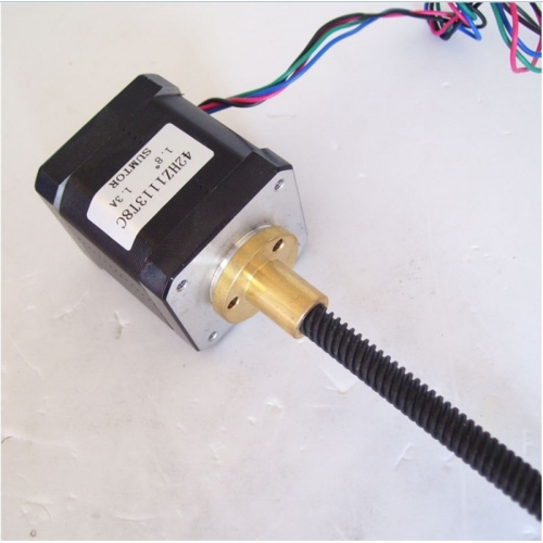 Screw Linear Stepper Motor NEMA17 42mm0.52N.M TR8*8(P2)110mm For 3D Printer  42HZ1113T8C