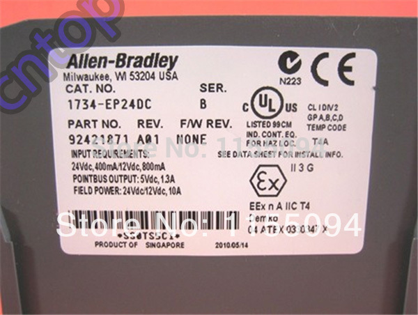 1734-EP24DC AB Allen-Bradley PLC 24VDC 400 mA at 24V DC Expansion Power Unit 1734 Series Original brand new