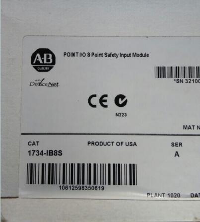 1734-IB8S AB Allen-Bradley PLC 24VDC 8 current sinking Safety-rated  POINT Digital DC Input Modules 1734 Series Original