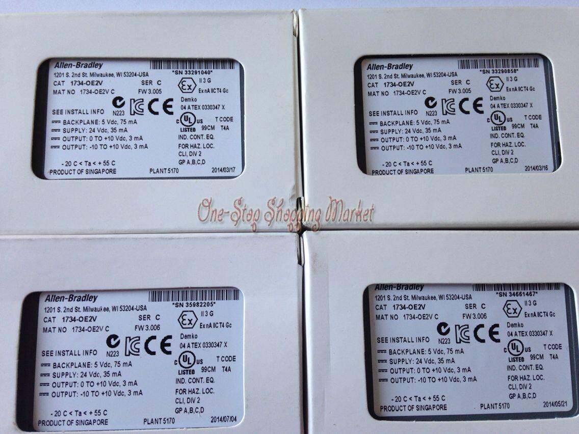 1734-OE2V AB PLC 75mA 2 single-ended Analog Output Modules 1734 Series Original brand new