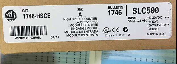 1746-HSCE Allen-Bradley PLC 1746 Positioning I/O Modules 1 count input (5V DC 12V DC or 24V DC) 4 outputs(5V DC 12V DC o