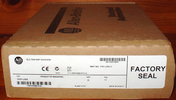 1747-L543 Allen-Bradley PLC SLC 5/04 Processor 4096 I/O 480 local Analog I/O New