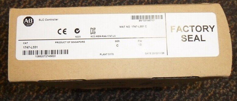 1747-L551 Allen-Bradley PLC SLC 5/05 Processor 4096 I/O 480 local Analog I/O New