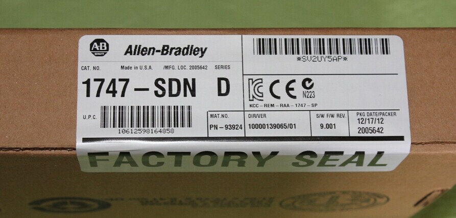 1747-SDN Allen-Bradley PLC DeviceNet Scanner Module Scan I/O Compatible with SLC 5/02 5/03 5/04 and 5/05 processors New