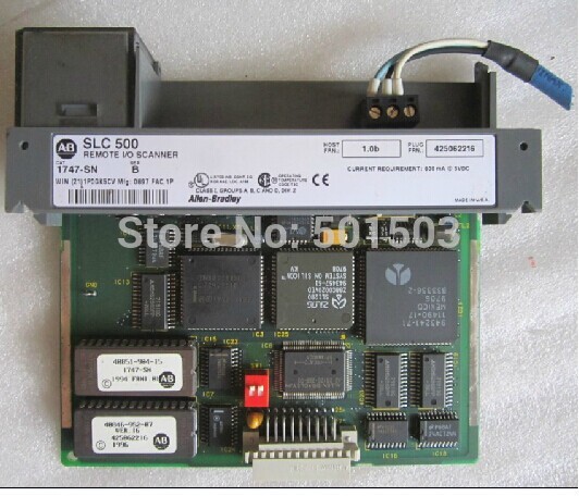 1747-SN Allen-Bradley PLC Remote I/O Scanner Module Scan I/O Compatible with SLC 5/02 5/03 5/04 and 5/05 processors New