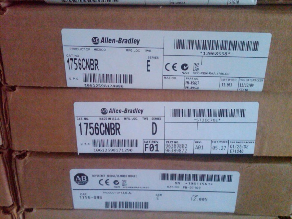 1756-CNBR Allen-Bradley PLC ControlNet Redundant Bridge Module (40-48 connections) New