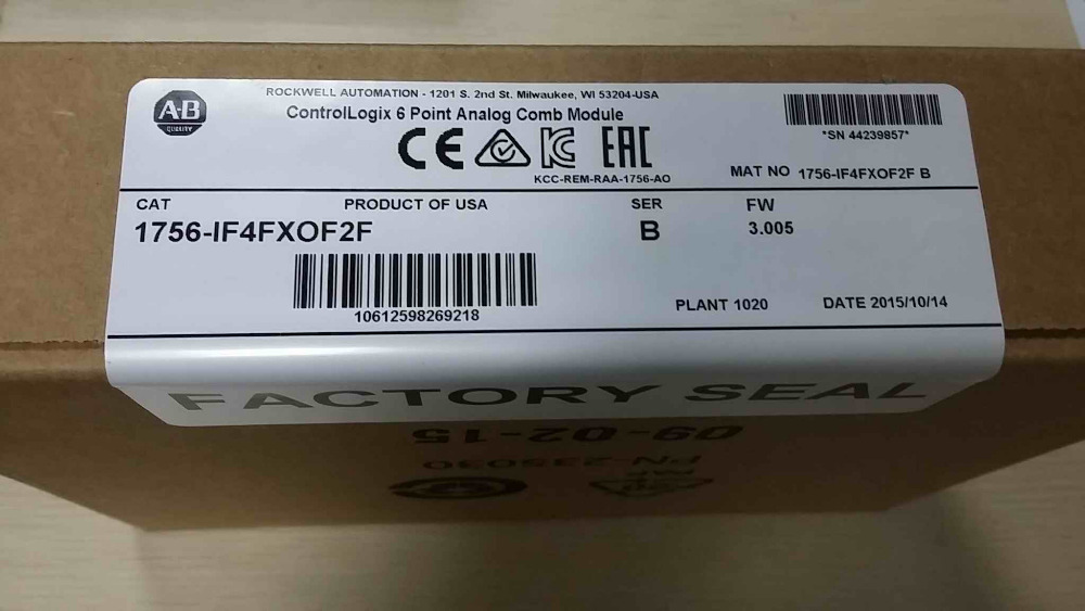 1756-IF4FXOF2F Rockwell PLC CONTROLLOGIX serial NEW