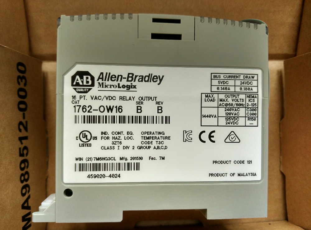 1762-OW8 AB Allen-Bradley PLC 5-125VDC 8 Output Points Digital Output Module 1762 Series Original brand new