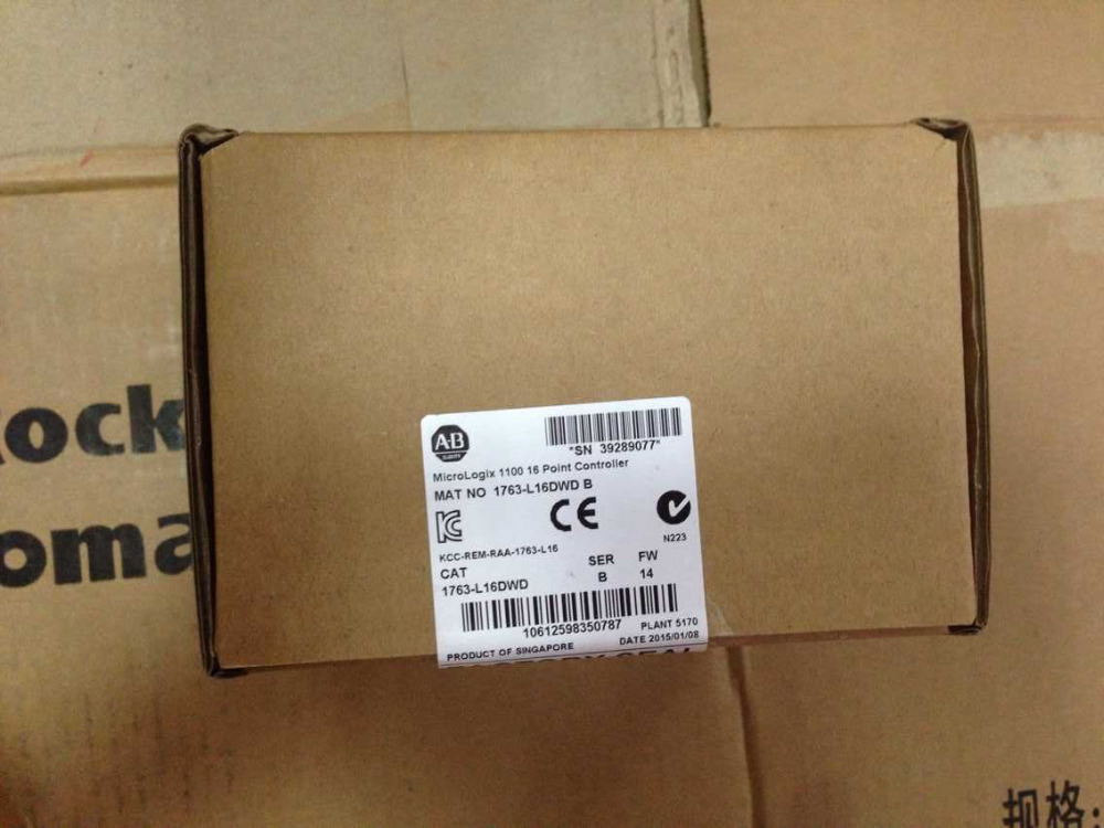 1763-L16DWD AB Allen-Bradley PLC 12-24VDC MicroLogix 1100 Controller 1763 Series Original brand new