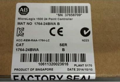 1764-24BWA AB Allen-Bradley PLC MicroLogix 1500 Base Unit 12 Inputs 12 Outputs 1764 Series Original brand new