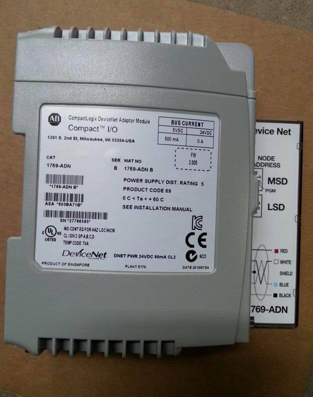 1769-ADN AB Allen-Bradley PLC CompactLogix DeviceNet Adapter Module 1769 Series Original brand new