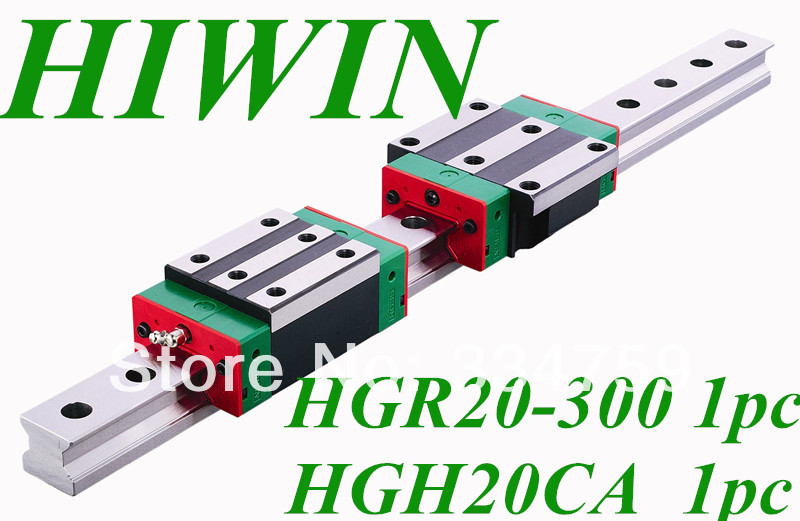 1m Linear Rail Guide HGR20 + Sliding Block HGH20CA HIWIN HG Series