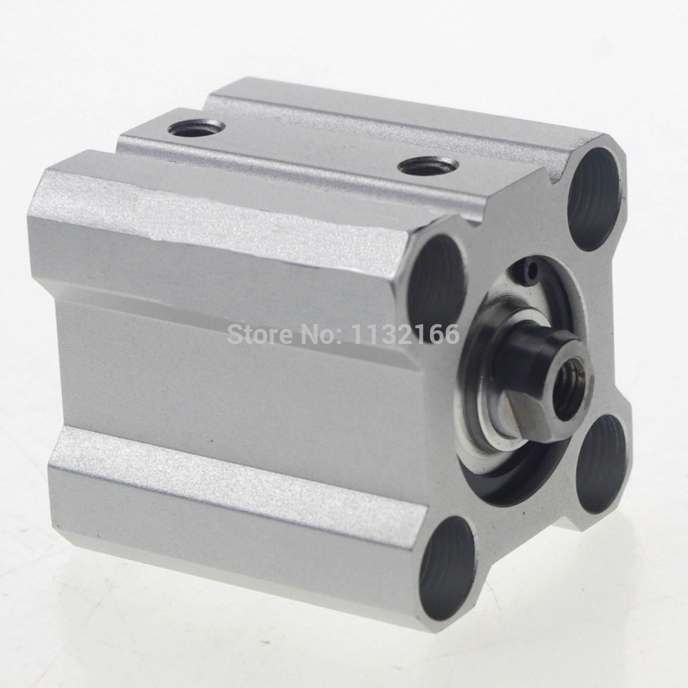 40mm Bore 45mm Stroke Compact Cylinder Double Acting with Rod End Female Thread without Auto Switch CQ2B40-45D