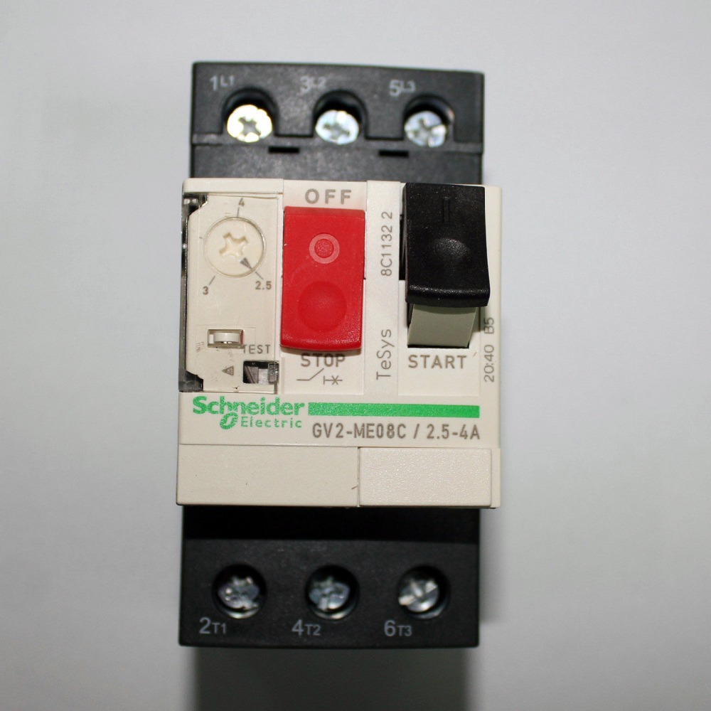 5pcs/Lot GV2ME08C  Motor Ciruit Breaker 2.5-4A New