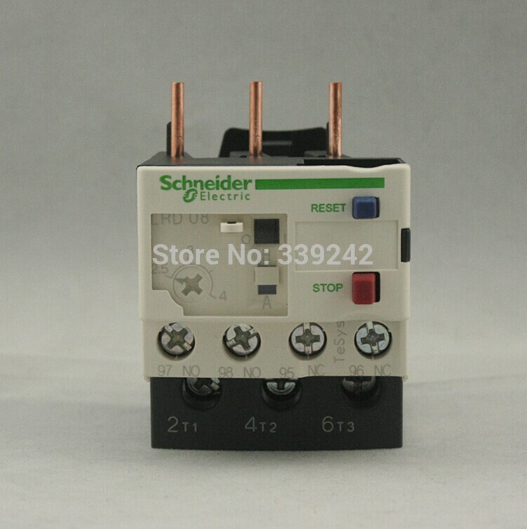 5pcs/Lot LRD08C TeSys D Thermal Overload Relays 2.5-4A New