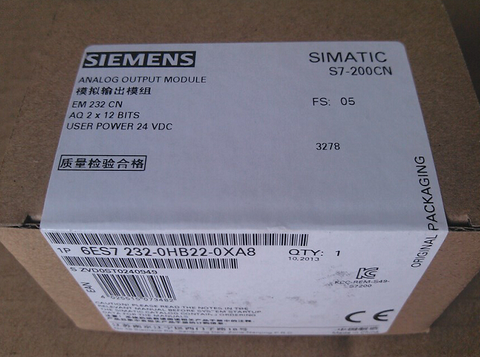 6ES7 232-0HB22-0XA8 Siemens Output Module New in box