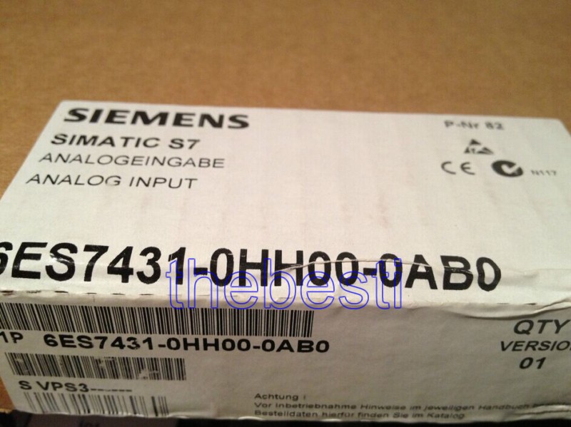 6ES7431-0HH00-0AB0 SIEMENS Analog Input Module New