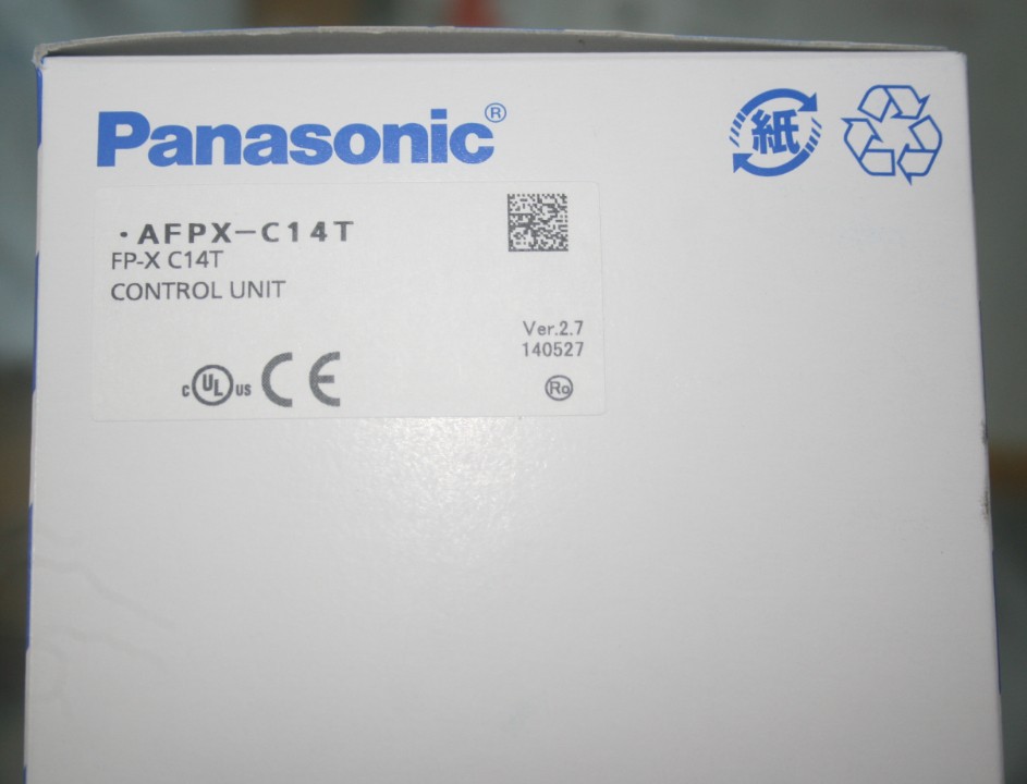 AFPX-C14T FP-X C14T  Panasonic PLC CPU 100~240VAC 8 Point Input 6DO Transistor NPN 16K Steps New Original 1Year Warranty