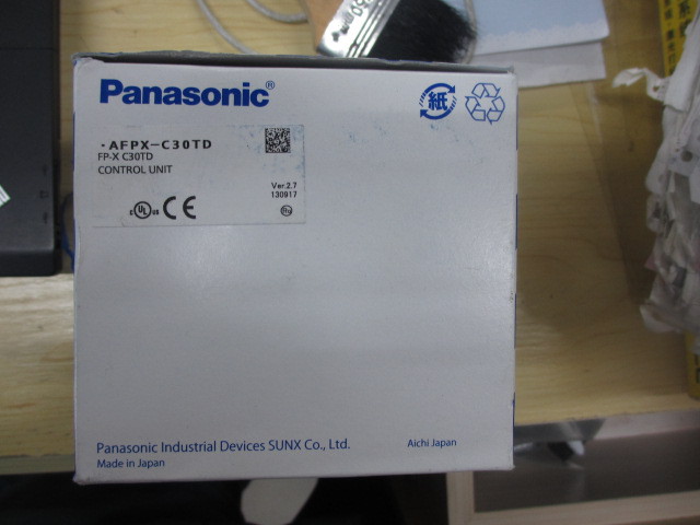 AFPX-C30TD FP-X C30TD Panasonic PLC CPU 24VDC 16 Point Input 14DO Transistor NPN 32K Steps USB Port New Original 1Year W