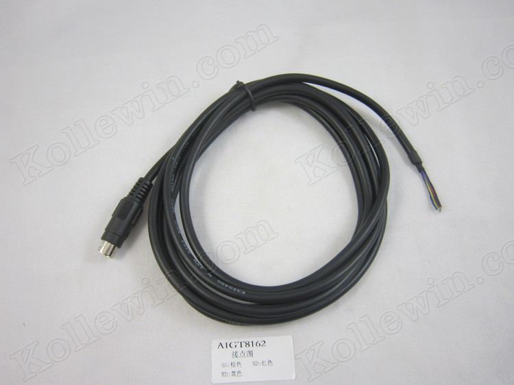 AIGT8162 Programming cable for Panasonic GT01/GT11 HMI & PLC Length:2m Mini DIN5PIN in bulk(2m)